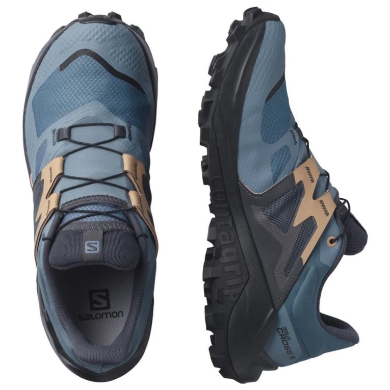 Blue / Black Salomon Wildcross 2 GTX Women's Trail Running Shoes | PH 59876N